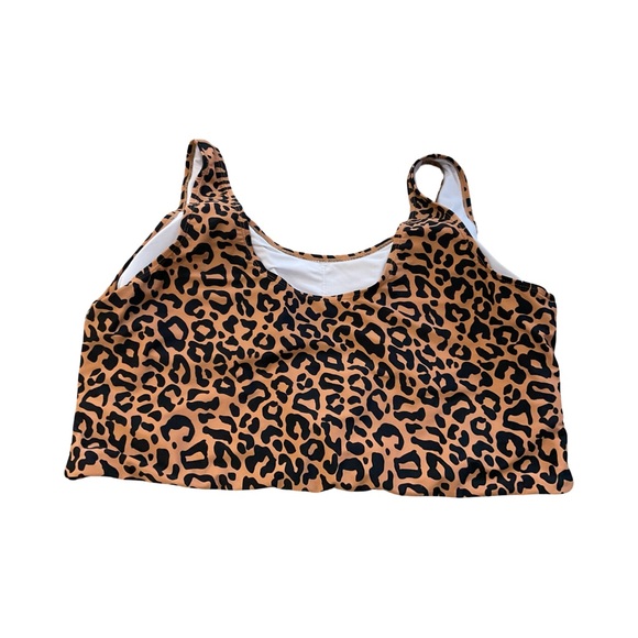 Coral Reef 3X Swim Leopard Print Bikini Top Plus Size 22/24 Curvy Animal Print - Picture 4 of 8